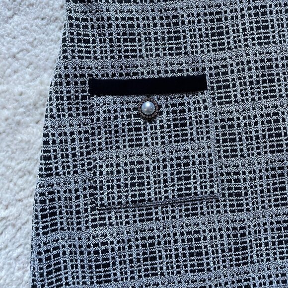 NWOT Karl Lagerfeld Casual Tweed Pencil Dress Size 10 - Picture 5 of 14